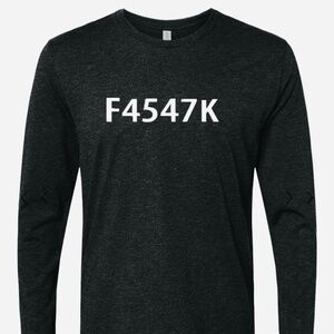 F4547K LOGO “VINTAGE BLACK” LONG SLEEVE SHIRT